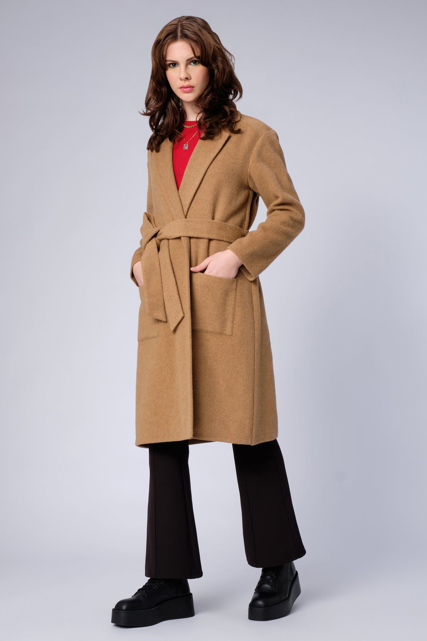 stillsveta beige wrap coat