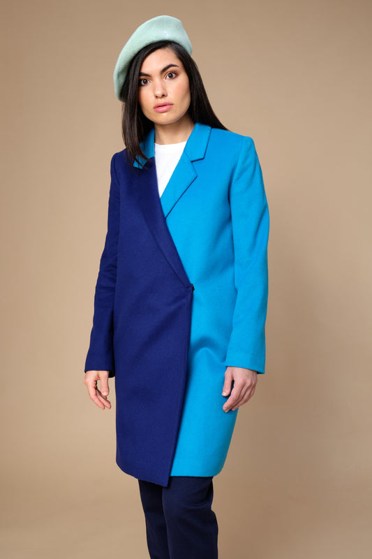 stillsveta two colours wrap coat